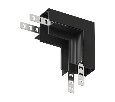 Соединитель угловой внутренний для треков Denkirs SMART 48V HIDE TR8546-BK