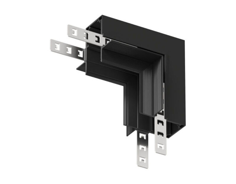Соединитель угловой внутренний для треков Denkirs SMART 48V HIDE TR8546-BK