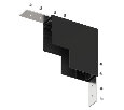 Соединитель угловой внутренний для треков Denkirs SMART 48V BASE TR8518-BK