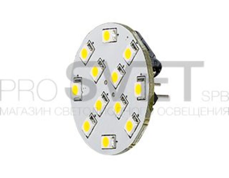 Светодиодная лампа Arlight AR-G4BP-12E30-12VDC White 017130