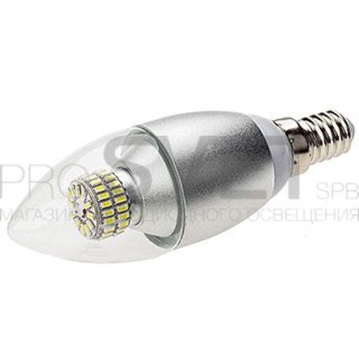 Светодиодная лампа Arlight E14 CR-DP-Candle 6W Day White 220V 015173