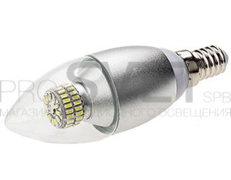 Светодиодная лампа Arlight E14 CR-DP-Candle 6W Day White 220V 015173