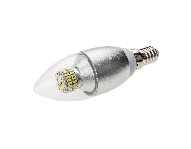 Светодиодная лампа Arlight E14 CR-DP-Candle 6W White 220V 015226