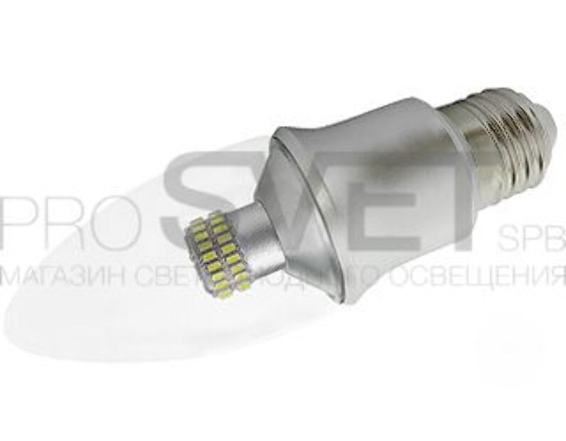 Светодиодная лампа Arlight E27 CR-DP-Candle 6W Day White 015977