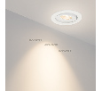 Светодиодный светильник Arlight LTD-95WH 9W Warm White 45deg (IP40 Металл) 017463
