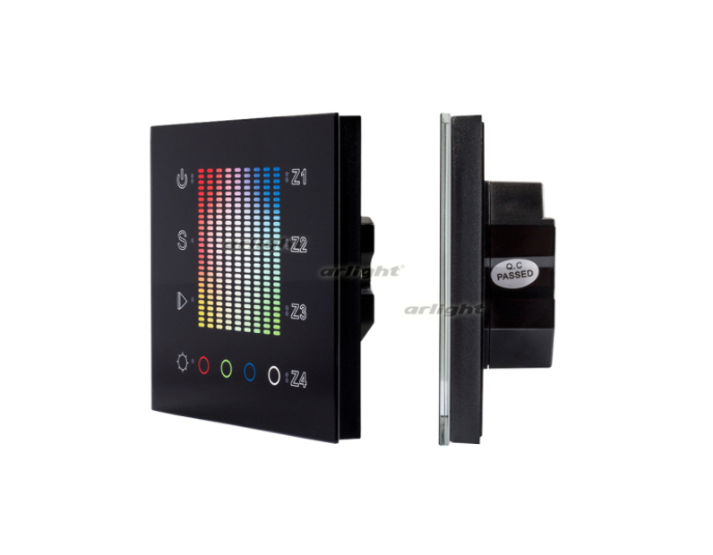 Панель Arlight Sens SR-2831AC-RF-IN Black (220V,RGB,4зоны) IP20 Пластик 020585
