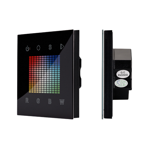 Панель Arlight Sens SR-2831S-AC-RF-IN Black (220V,RGBW,1зона) IP20 Пластик 021036