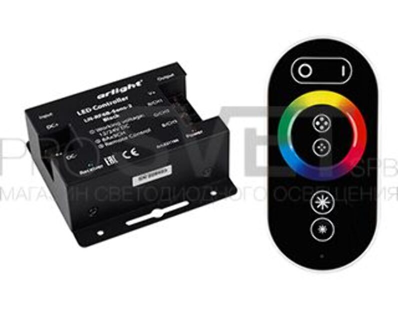 Контроллер Arlight LN-RF6B-Sens-2 Black (12-24V, 288-576W) 021166