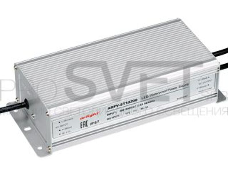 Блок питания Arlight ARPV-ST12200 (12V, 16.7A, 200W) 018387