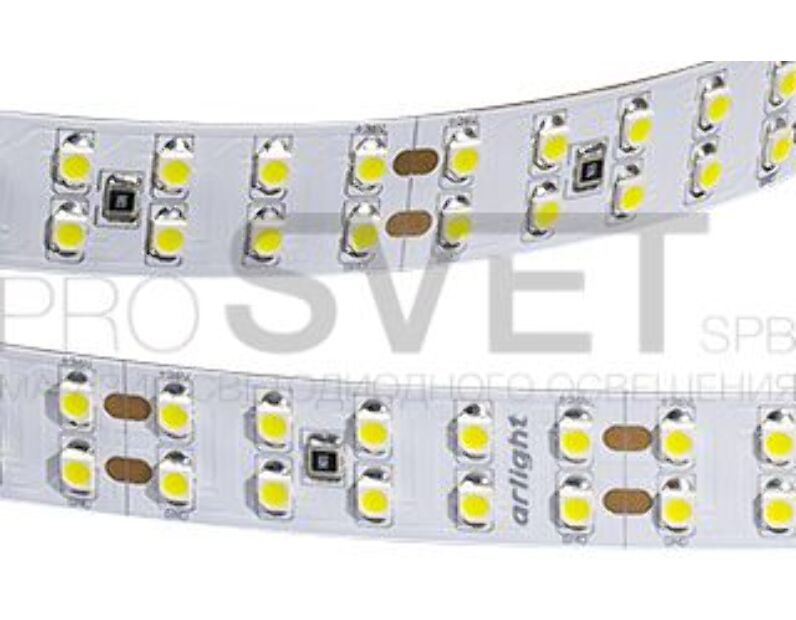 Лента Arlight RT 2-5000 36V Warm 2x2 (3528, 1200 LED, LUX) 015076