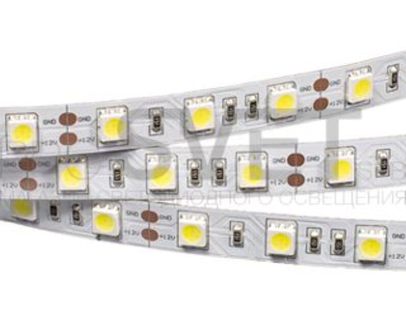 Лента Arlight RT 2-5000 12V Day White 2x(5060,300 LED,LUX) 012338
