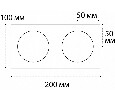 Двойная рамка ITALLINE SP 02 BLACK