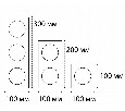 Тройная рамка ITALLINE SP 03 WHITE