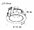 Светильник встраиваемый ITALLINE DE 200 BLACK