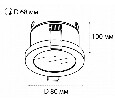 Светильник накладной ITALLINE , IP54 DL 2633 alu