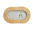 Светильник накладной IP54, 220V 60Вт Е27, дерево, орех, овал НБО 04-60-021 11575