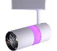 Светодиодный светильник Feron AL108 трековый на шинопровод 12+5W, 35 градусов, 4000К и подсветка  розовая 32454