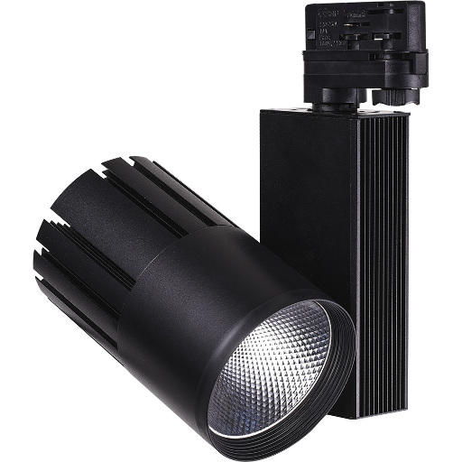 Светодиодный светильник Feron AL105 трековый на шинопровод 40W 4000K, 35 градусов, черный,  3-х фазный 32952