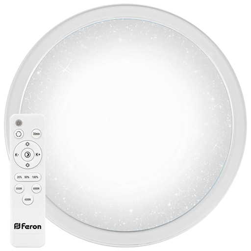 Светодиодный управляемый светильник накладной Feron AL5000 тарелка 100W 3000К-6500K 29786