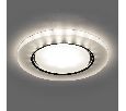 Светильник встраиваемый с белой LED подсветкой Feron CD5020 потолочный GX53 без лампы, белый матовый 32659