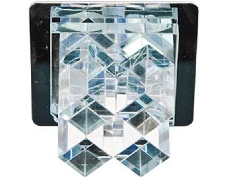 Светильник потолочный, JC G4 прозрачным стеклом, хром, с лампой, JD121-CL 19142