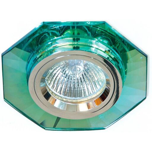 Светильник потолочный, MR16 G5.3 зеленый, серебро, 8120-2 19728