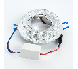 Светильник встраиваемый с белой LED подсветкой Feron CD878 потолочный MR16 G5.3 прозрачный 28823