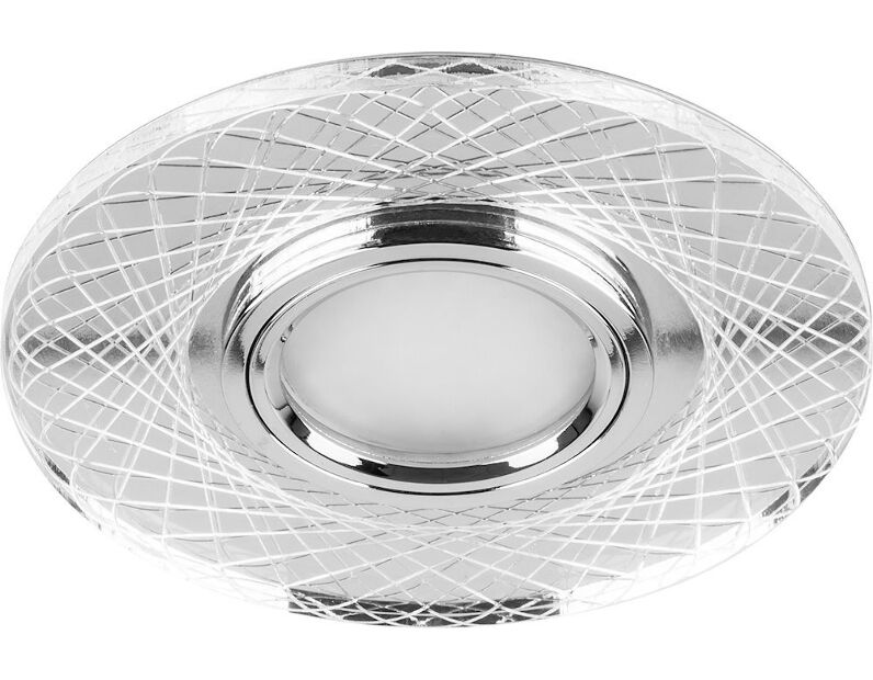 Светильник встраиваемый с белой LED подсветкой Feron CD970 потолочный MR16 G5.3 прозрачный 29666