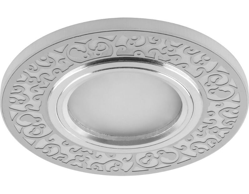 Светильник встраиваемый с белой LED подсветкой Feron CD951 потолочный MR16 G5.3 белый матовый 29713