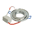 Светильник встраиваемый с белой LED подсветкой Feron CD600 потолочный MR16 G5.3 хром 29709