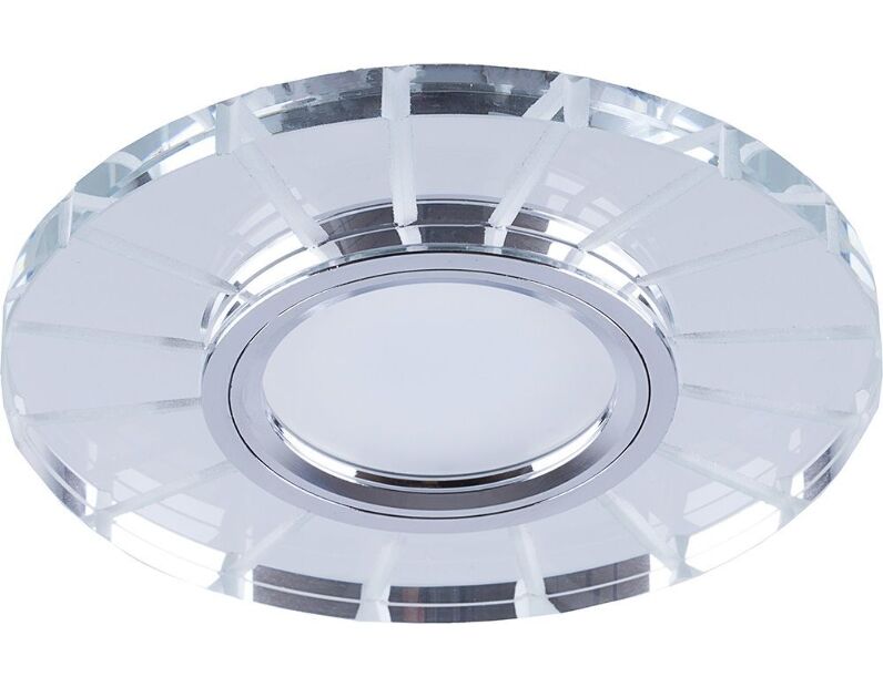 Светильник встраиваемый с LED подсветкой Feron CD982 потолочный MR16 G5.3 прозрачный, хром 32439