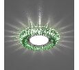 Светильник встраиваемый с зеленой LED подсветкой Feron CD904 потолочный MR16 G5.3 прозрачный 32543