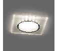 Светильник встраиваемый с белой LED подсветкой Feron CD5022 потолочный GX53 без лампы, белый матовый 32661