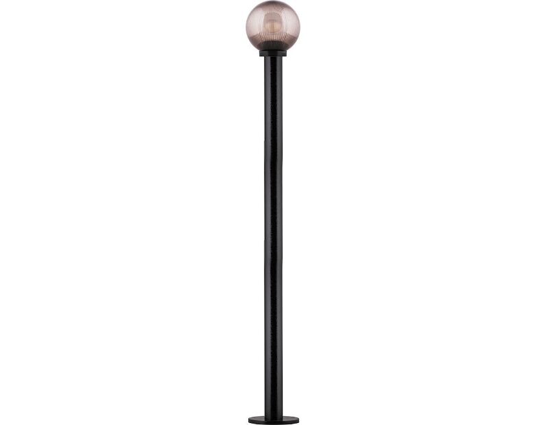 Светильник садово-парковый Feron НТУ 02-60-205 шар с опорой ПМАА E27 230V, призма-дымчатый 11586