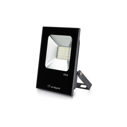Светодиодный прожектор Arlight AR-FLAT-ICE-20W-220V White (Black, 120 deg) 023573