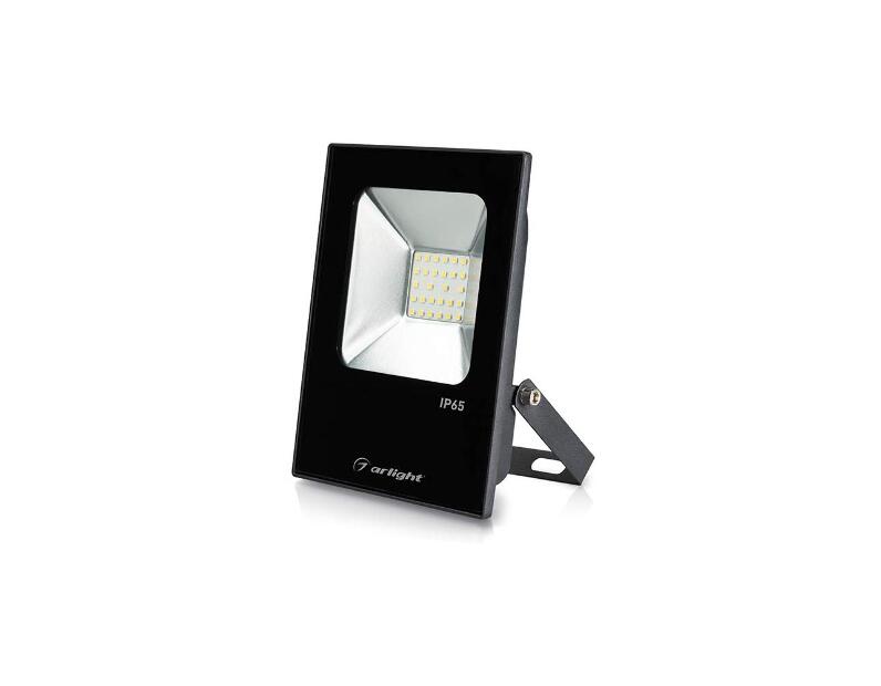 Светодиодный прожектор Arlight AR-FLAT-ICE-20W-220V White (Black, 120 deg) 023573