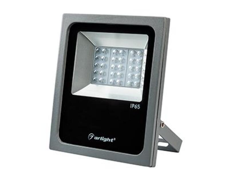 Светодиодный прожектор Arlight AR-FLAT-ARCHITECT-30W-220V White (Grey, 50x70 deg) 024169