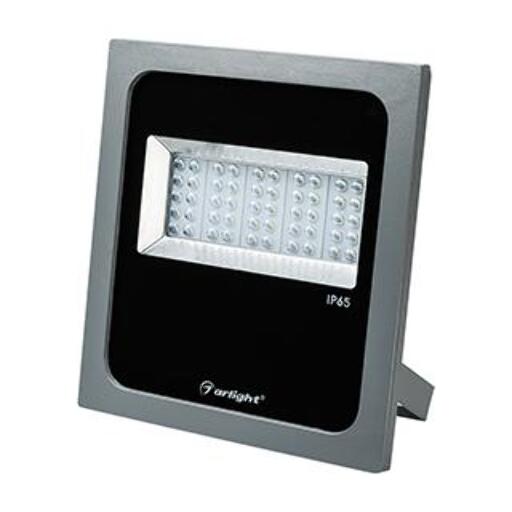 Светодиодный прожектор Arlight AR-FLAT-ARCHITECT-50W-220V White (Grey, 50x70 deg) 023843