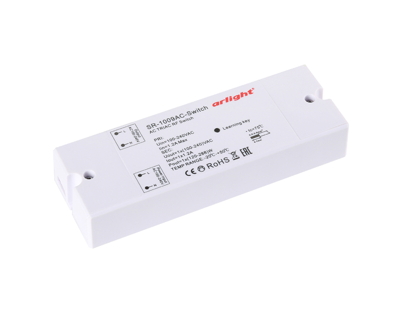 Контроллер-выключатель Arlight SR-1009AC-SWITCH (220V,288W) IP20 Пластик 020935