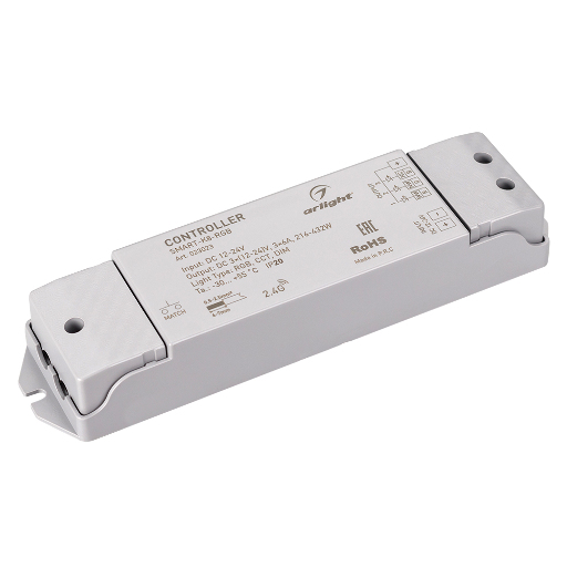 Контроллер Arlight SMART-K8-RGB (12-24V, 3x6A, 2.4G) IP20 Пластик 023023