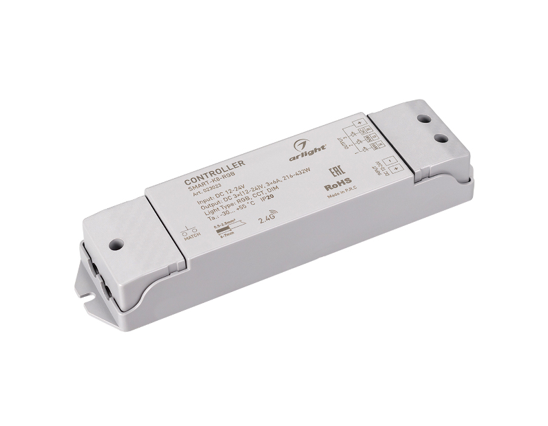 Контроллер Arlight SMART-K8-RGB (12-24V, 3x6A, 2.4G) IP20 Пластик 023023