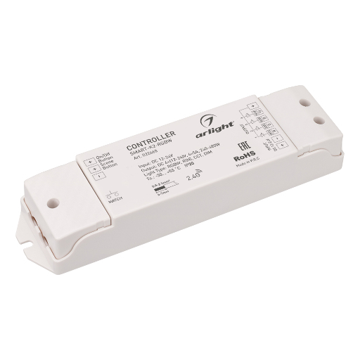 Контроллер Arlight SMART-K2-RGBW (12-24V, 4x5A, 2.4G) IP20 Пластик 022668