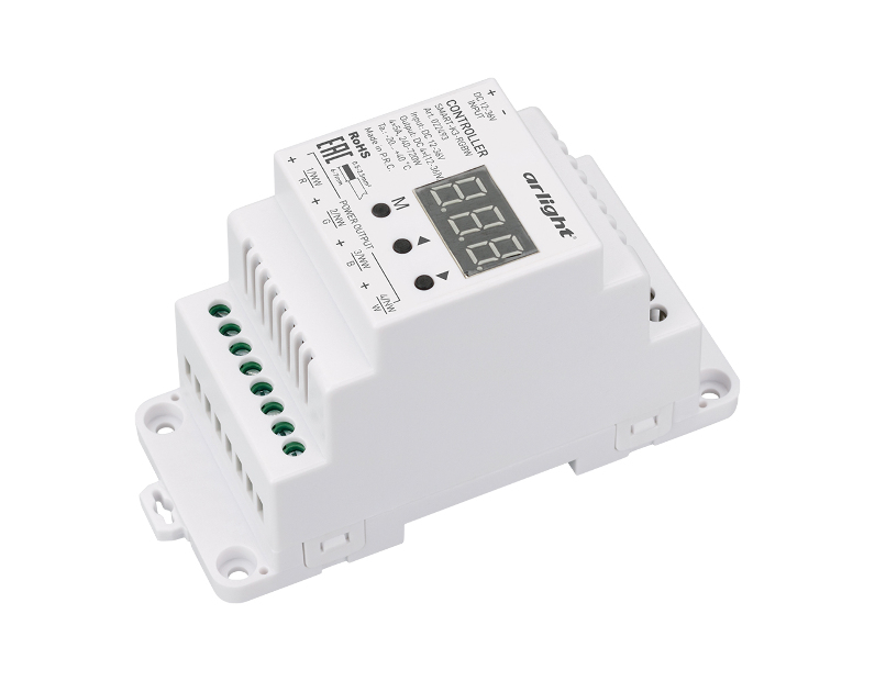 Контроллер Arlight SMART-K3-RGBW (12-36V, 4x5A, DIN, 2.4G) IP20 Пластик 022493