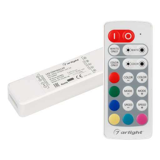 Контроллер Arlight ARL-MINI-RGBW-4x2.5A (5-24V, RF ПДУ 20кн) IP20 Пластик 024982