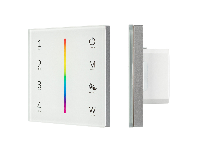 Панель Arlight Sens SMART-P45-RGBW White (230V, 4 зоны, 2.4G) IP20 Пластик 028140