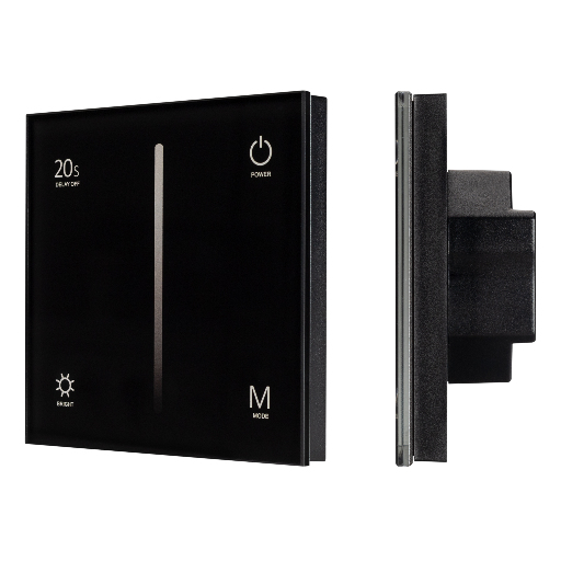 Панель Arlight SMART-P36-DIM-IN Black (230V, 1.5A, TRIAC, Sens, 2.4G) IP20 Пластик 028110