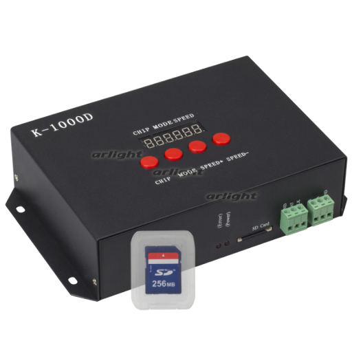 Контроллер Arlight DMX K-1000D (SD-card, 512 pix) IP20 Металл 019069