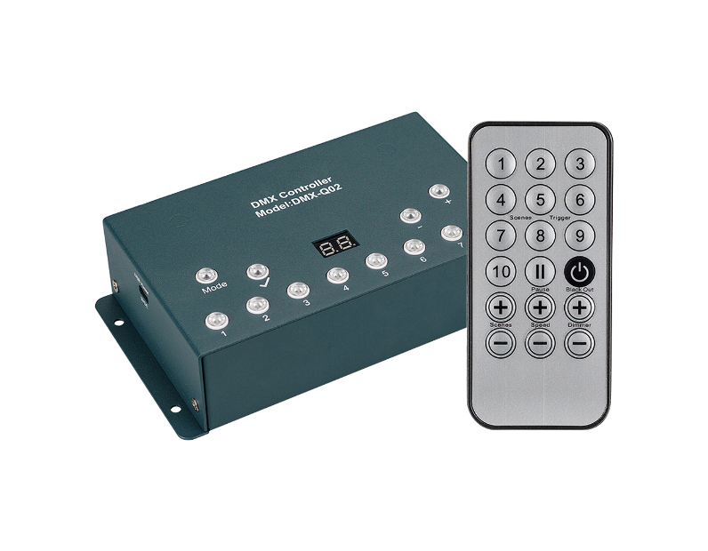 Контроллер Arlight DMX-Q02A (USB, 512 каналов, ПДУ 18кн) IP20 Металл 023739