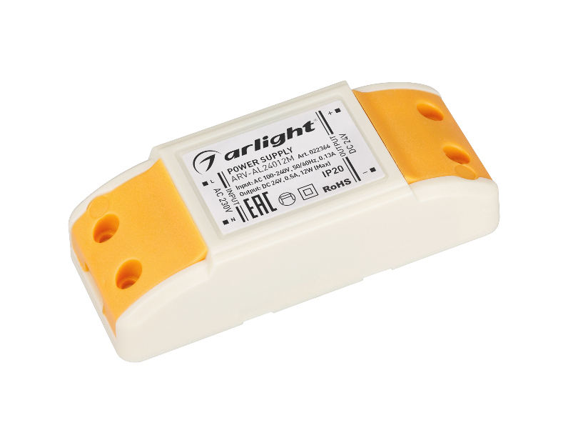 Блок питания Arlight ARV-AL24012M (24V, 0.5A, 12W) 022366
