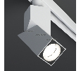 Светильник Arlight LGD-TWIST-TRACK-4TR-S60x60-12W Warm3000 (WH-BK, 30 deg) IP40 Металл 026764